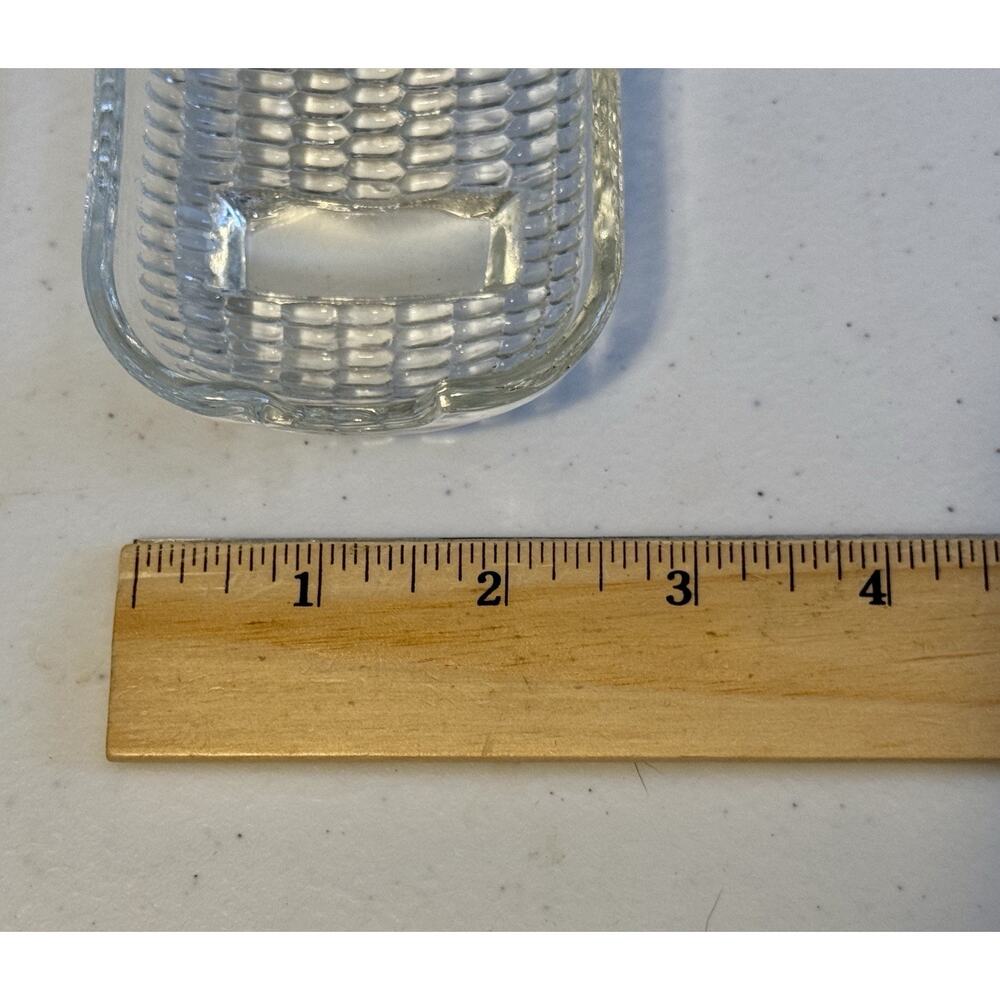5 Vintage Clear Glass CORN ON THE COB Individual Pressed Serving Dish Holders - Picture 3 of 5
